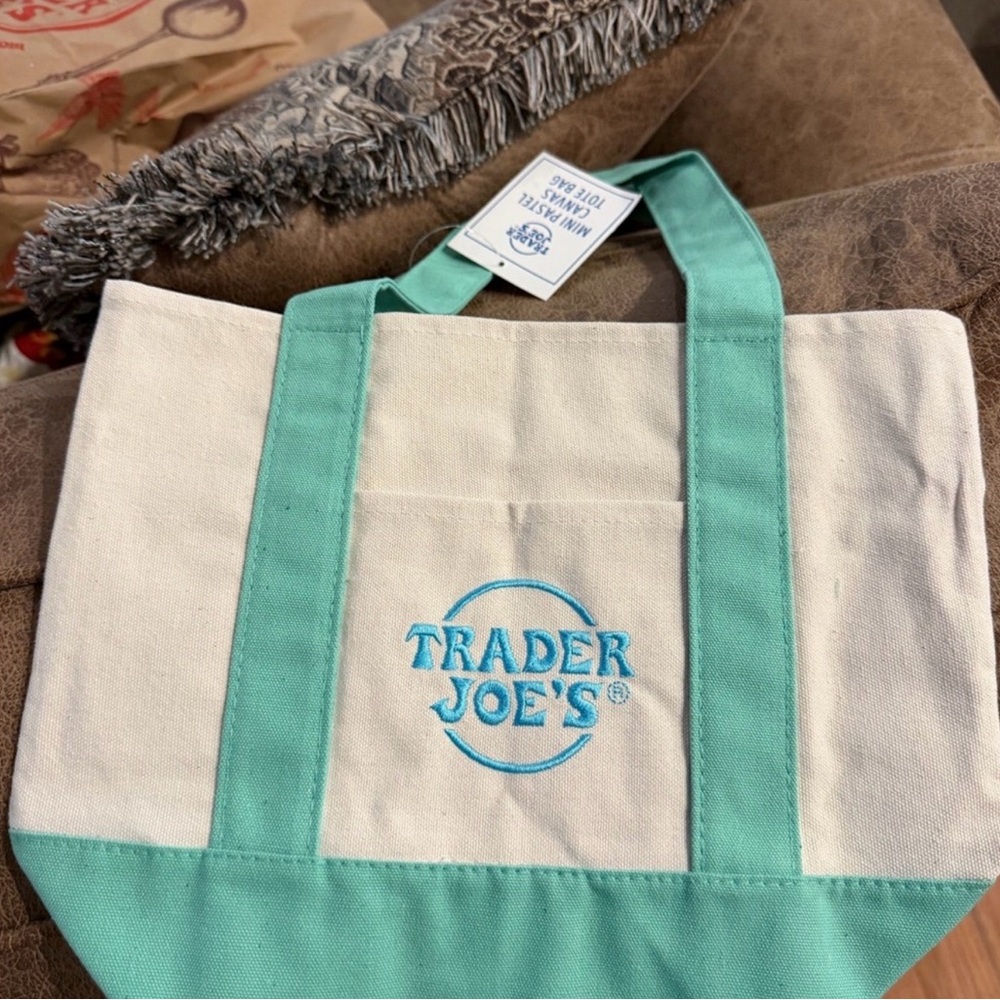Trader Joe’s Pastel Green Mini Tote